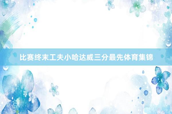 比赛终末工夫小哈达威三分最先体育集锦