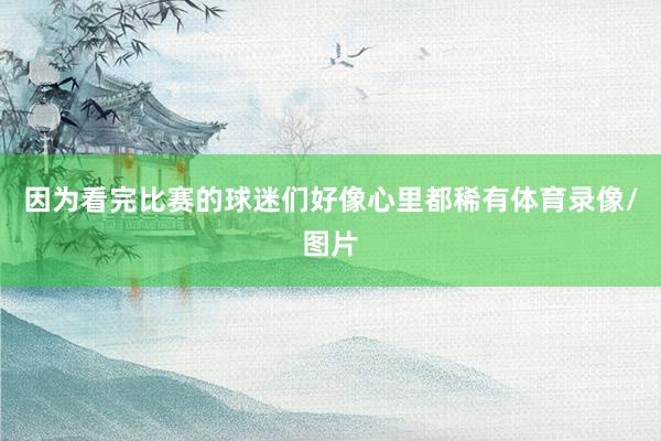 因为看完比赛的球迷们好像心里都稀有体育录像/图片