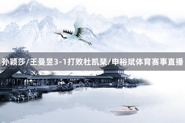 孙颖莎/王曼昱3-1打败杜凯琹/申裕斌体育赛事直播