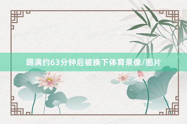 踢满约63分钟后被换下体育录像/图片