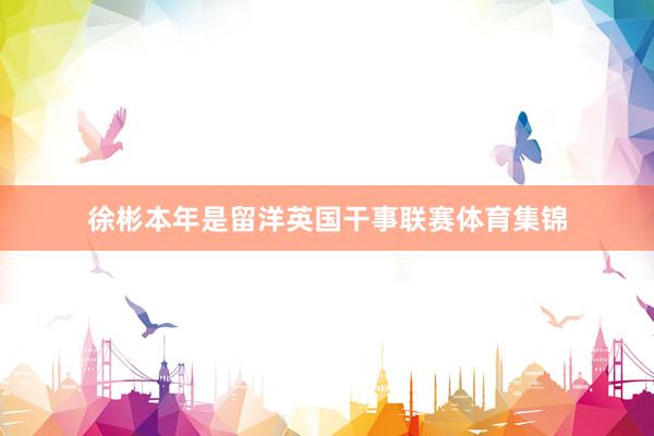 徐彬本年是留洋英国干事联赛体育集锦