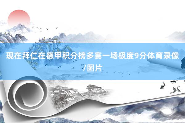 现在拜仁在德甲积分榜多赛一场极度9分体育录像/图片