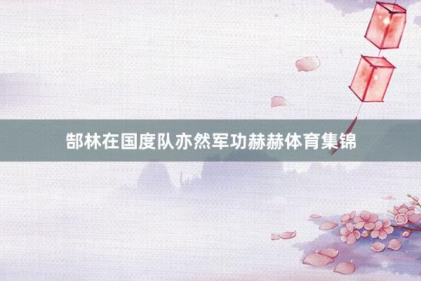 郜林在国度队亦然军功赫赫体育集锦