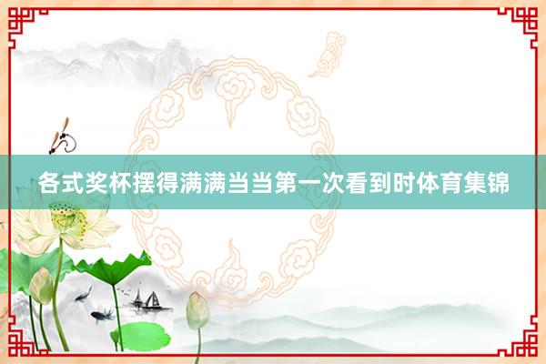 各式奖杯摆得满满当当第一次看到时体育集锦