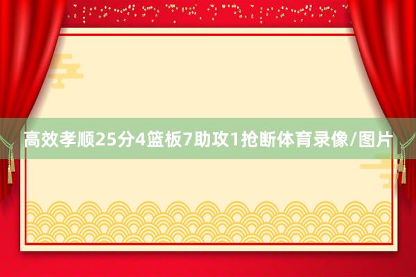 高效孝顺25分4篮板7助攻1抢断体育录像/图片