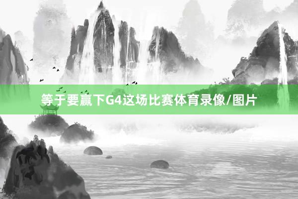 等于要赢下G4这场比赛体育录像/图片