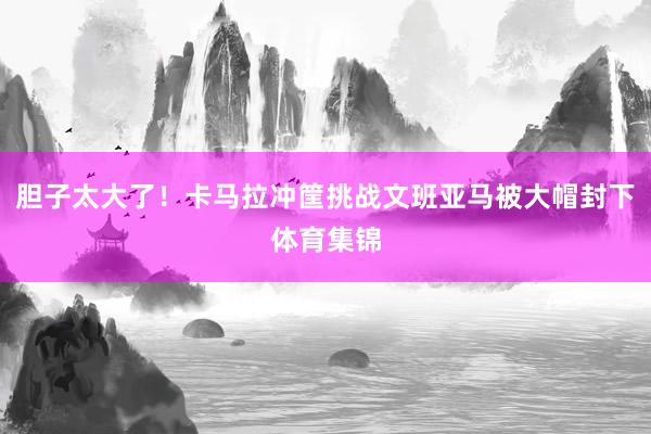 胆子太大了！卡马拉冲筐挑战文班亚马被大帽封下体育集锦
