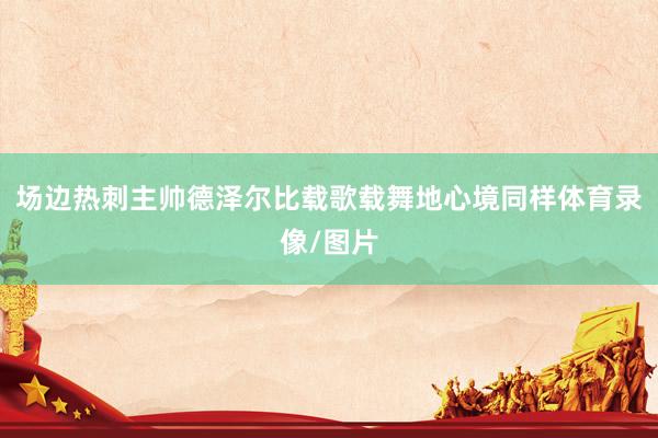 场边热刺主帅德泽尔比载歌载舞地心境同样体育录像/图片