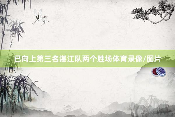 已向上第三名湛江队两个胜场体育录像/图片